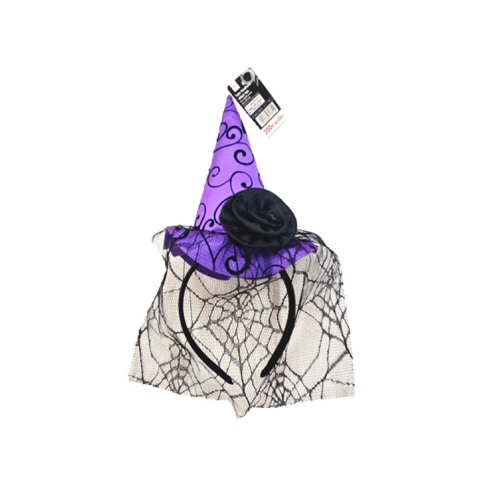 Halloween Tulle Headband Witch Hat