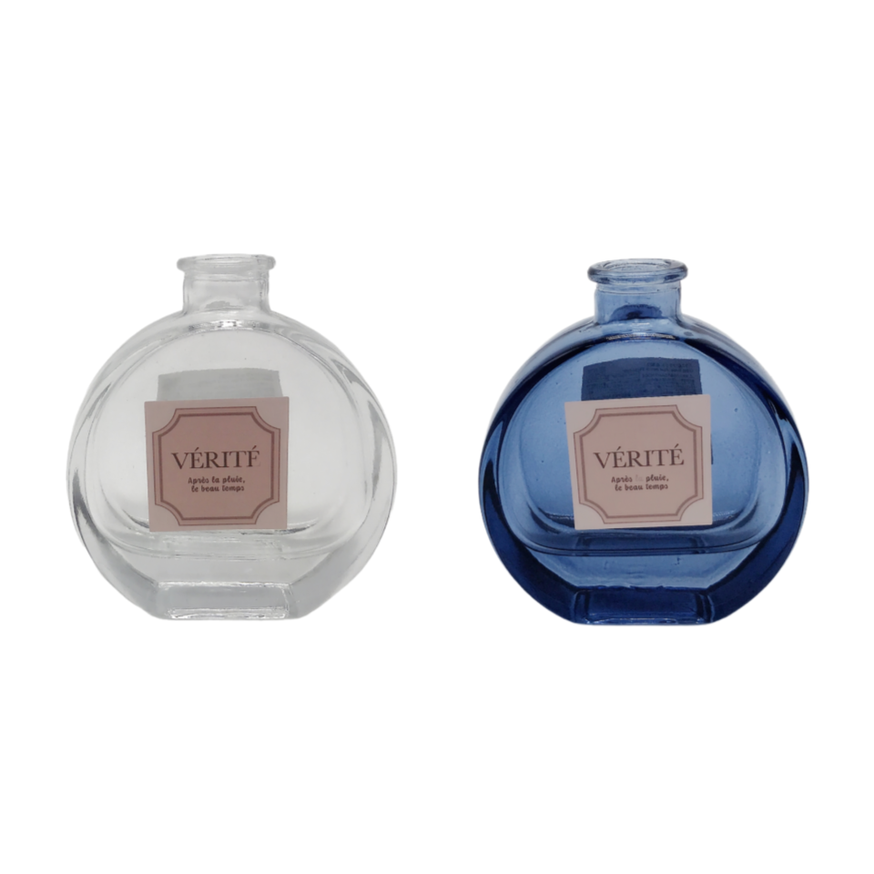 Glass Bottle Flat and Round 100ml