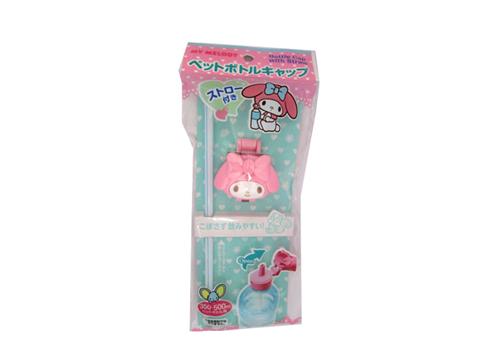 Pet Bottle Cap My Melody with Straw
