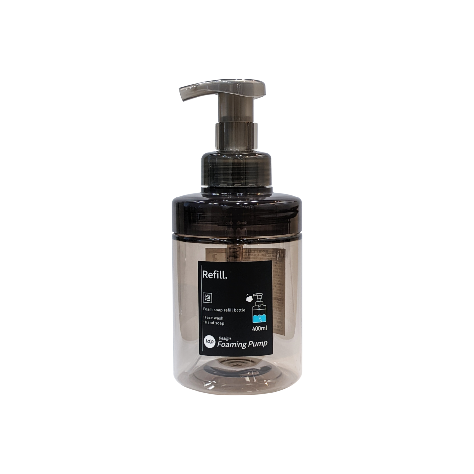 1DP Wide Mouth Foam Bottle 400ml Round Amber