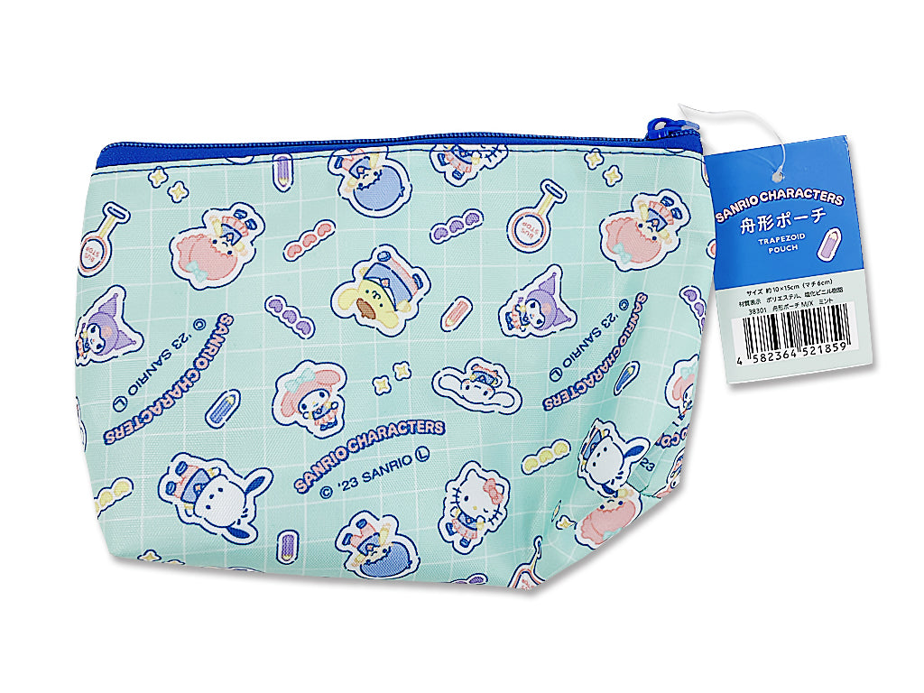 Trapezoid Pouch Sanrio Character Mix Mint