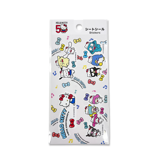 Sheet Sticker Sanrio Characters 50th Anniversary