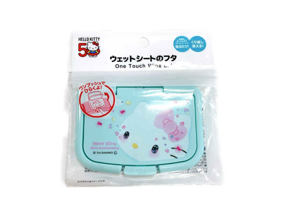 Hello Kitty One Push Wet Sheet Lid Kitty 50th Anniversary
