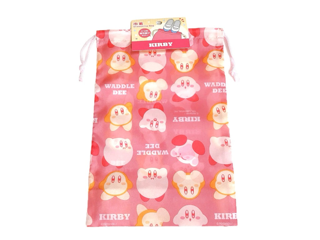 Drawstring Bag Kirby of the Stars Kirby & Waddledee