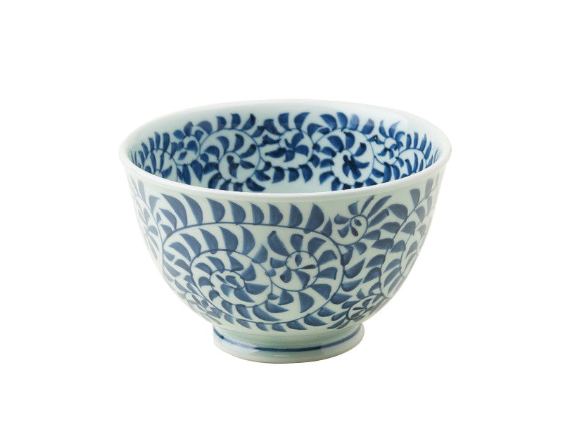 Hasami Takokarakusa Deep Rice Bowl