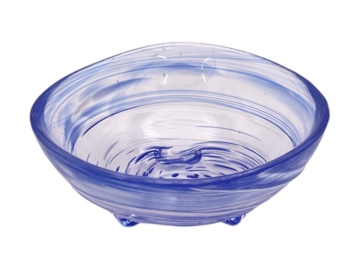 Colorful Dots Glass Mini Bowl Blue DAISO SINGAPORE