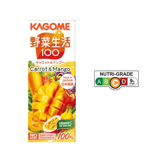 Kagome Vegetable Life 100 Carrot Mango 200ml
