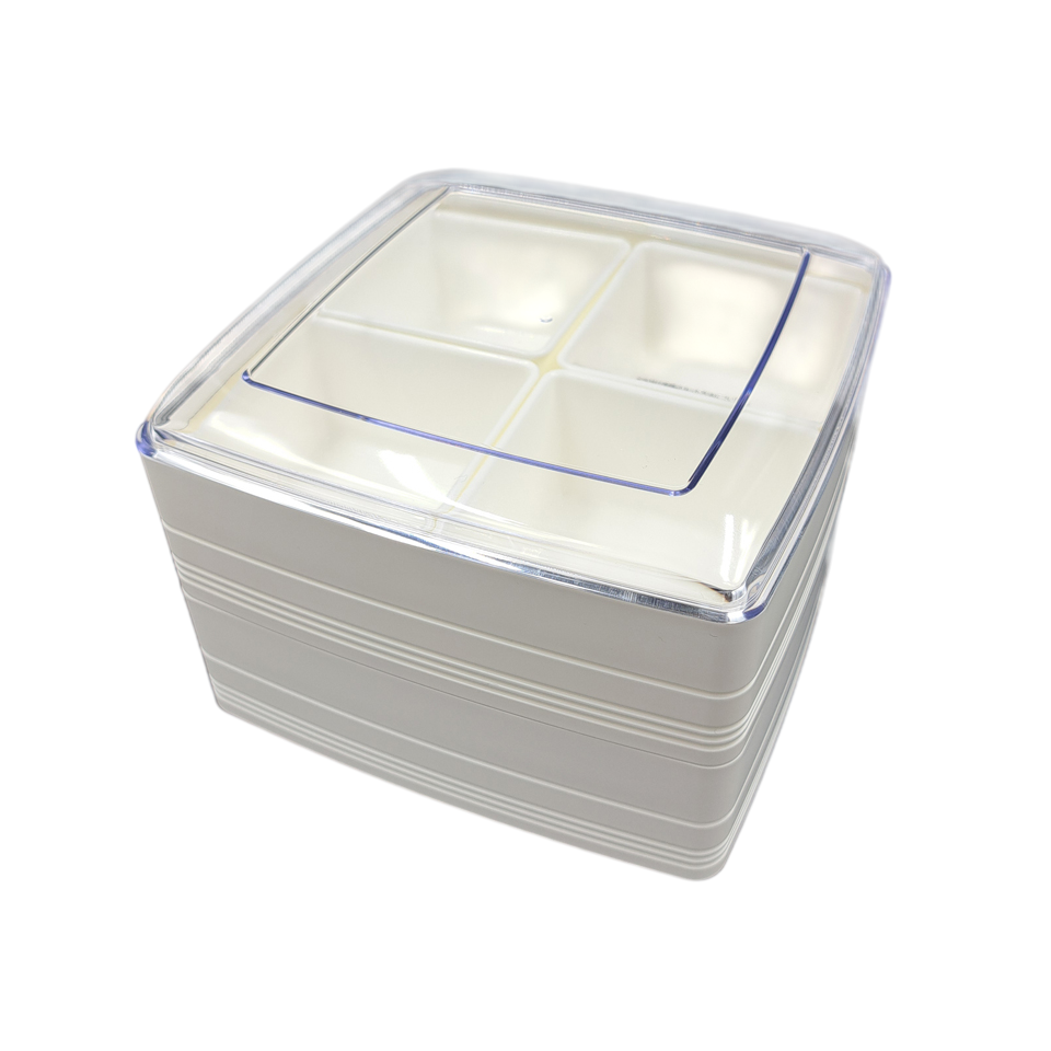 Plastic Lunch Box Two Tiered