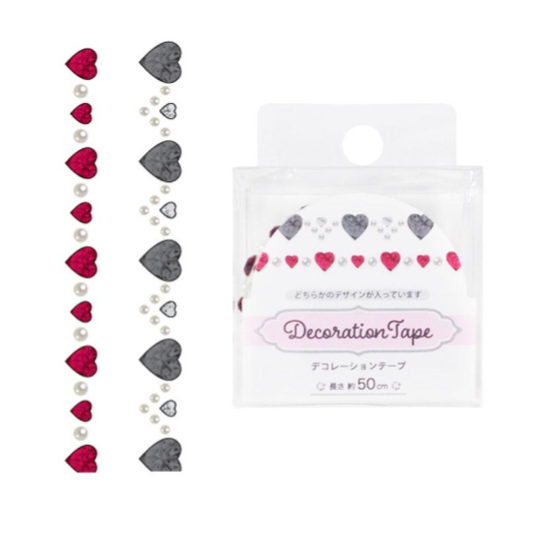 Decoration Tape Narrow Heart 50cm