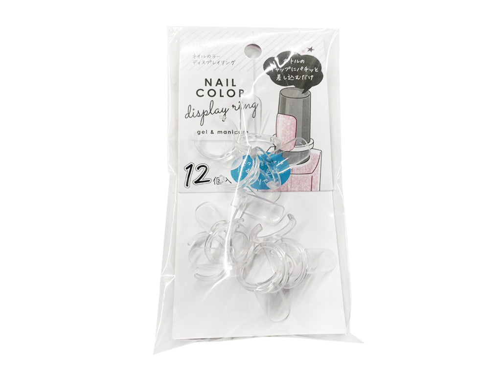 Nail color display ring 12P clear