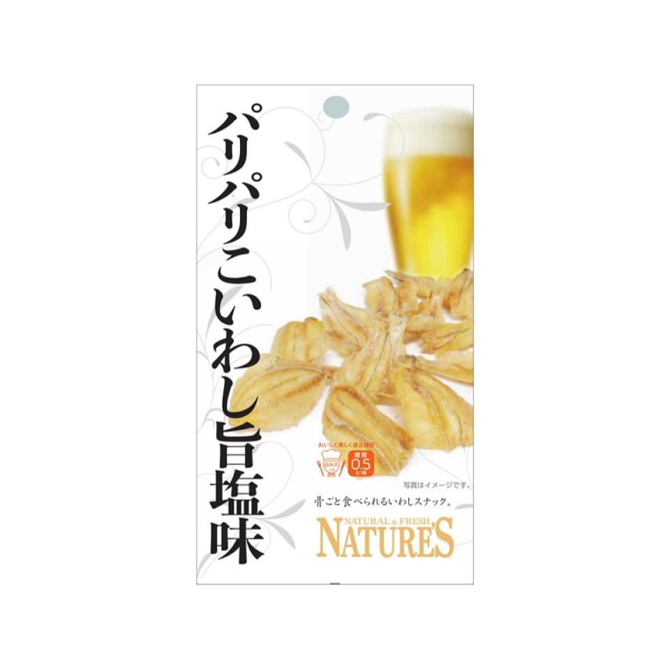 Inoue Foods Crispy Small Sardines Savory Salt Flavor 10g