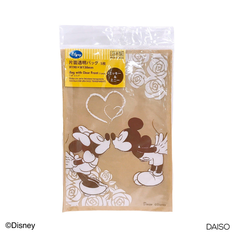 Disney Bag with clear Front 5bags Mickey and Minnie