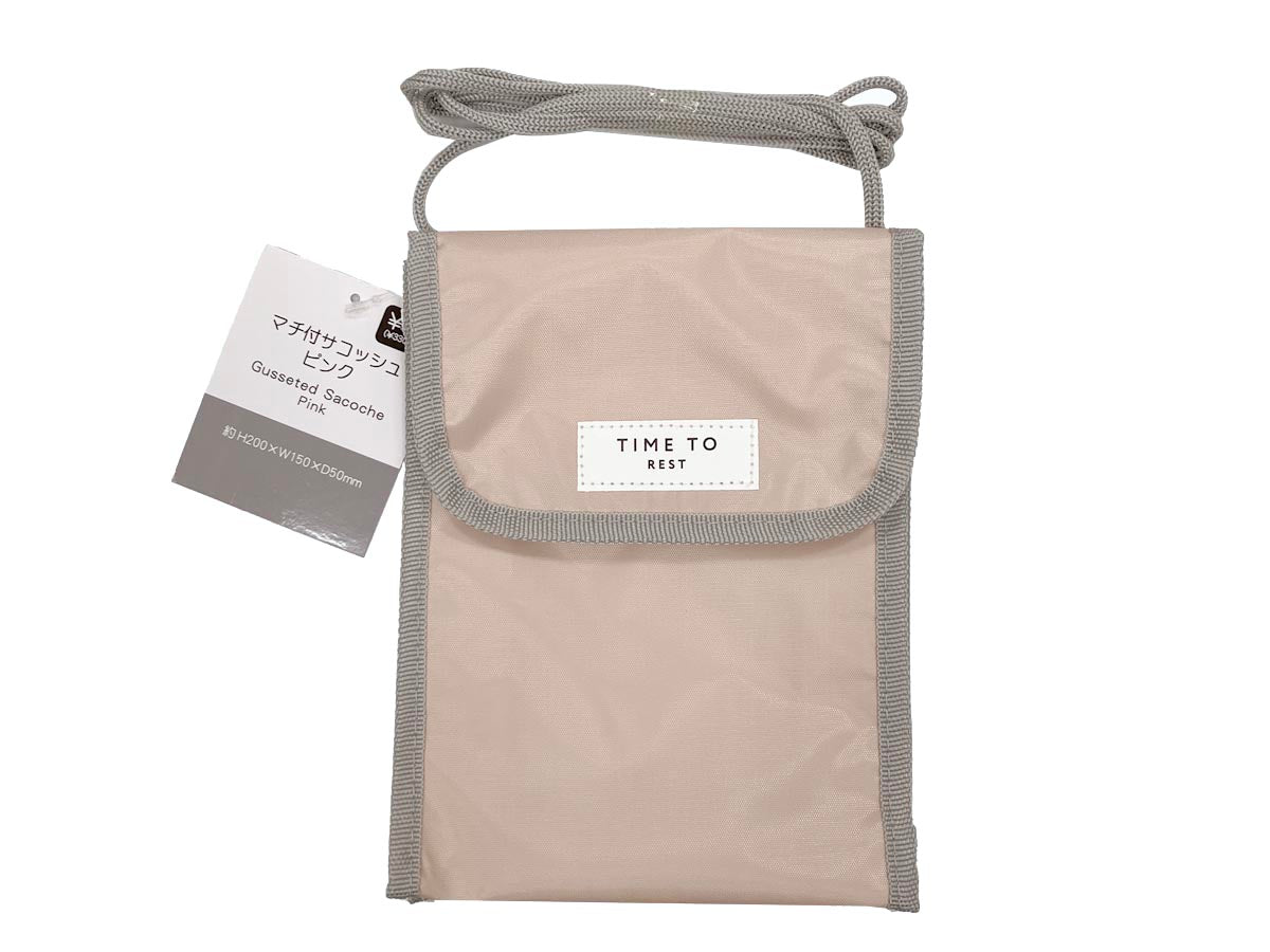 Gusseted Sacoche Pink