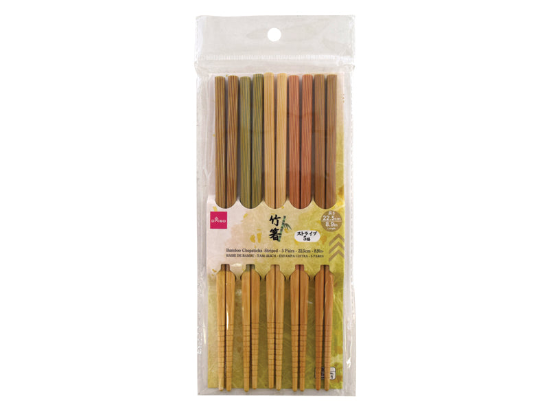 Bamboo Chopsticks Striped 22.5cm