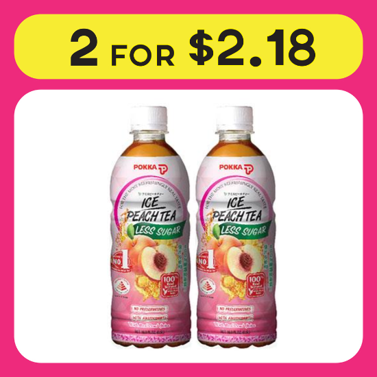 Pokka Peach Tea Less Sugar