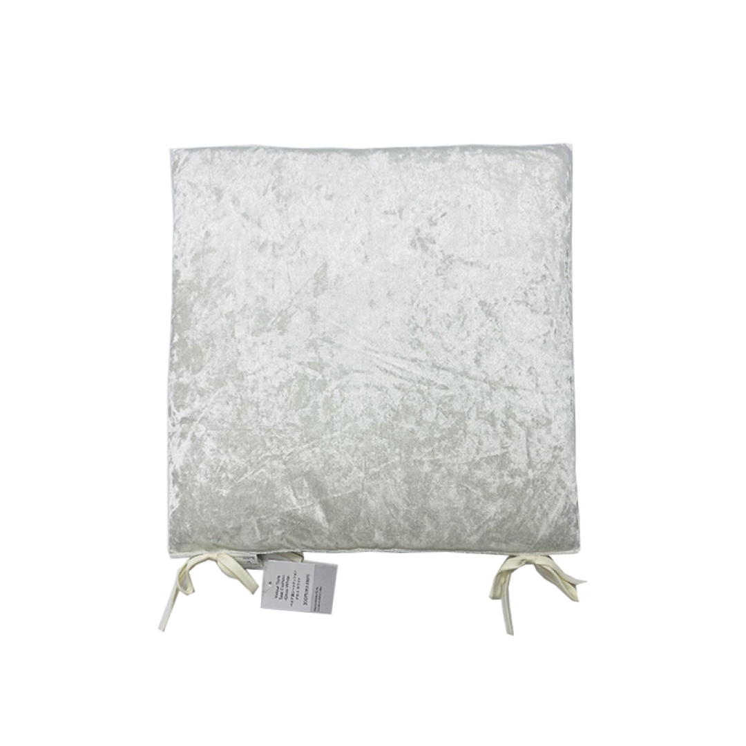 Velour Style Seat Cushion Gloss White