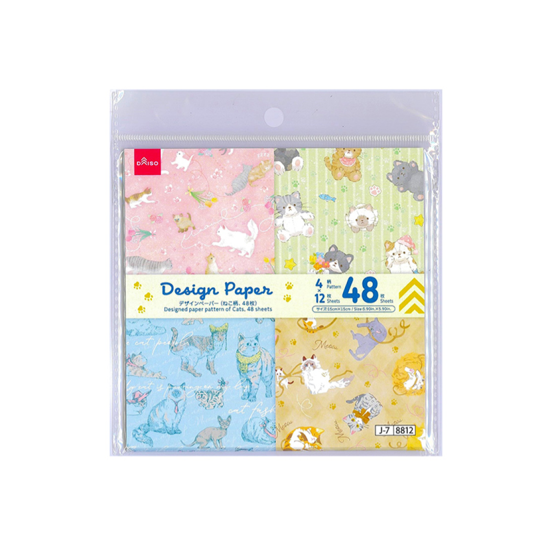 Designed Paper Pattern of Cats