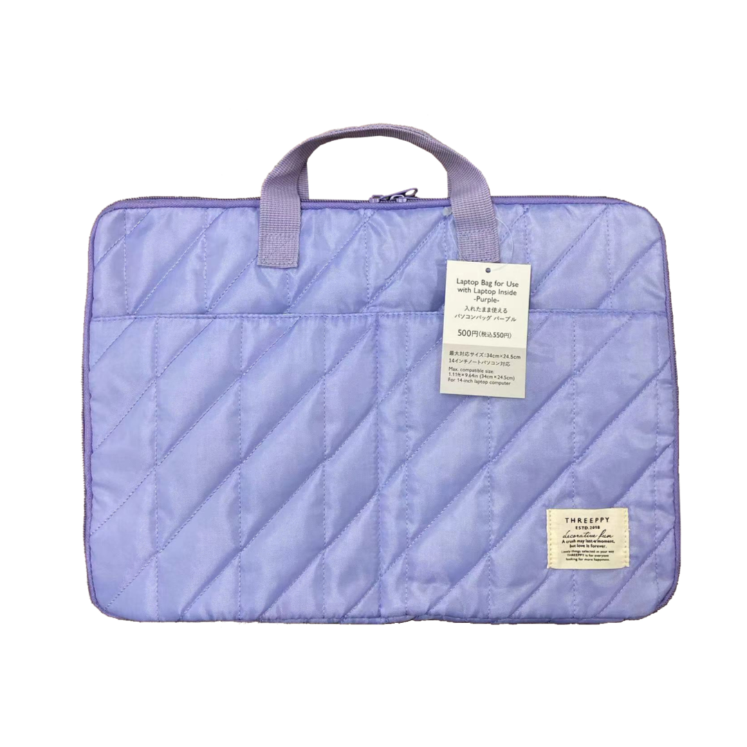 Laptop Bag for Use with Laptop Inside Purple