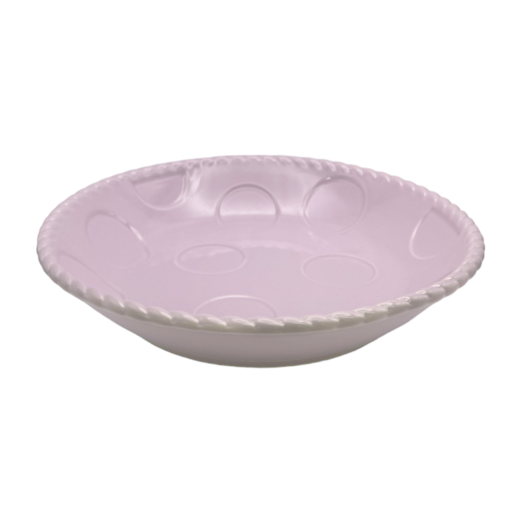 Pasta Bowl Twist Rim Purple 23cm