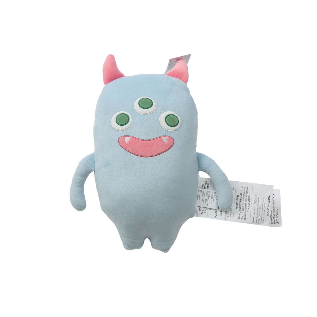 Hug Pillow Monster Light Blue