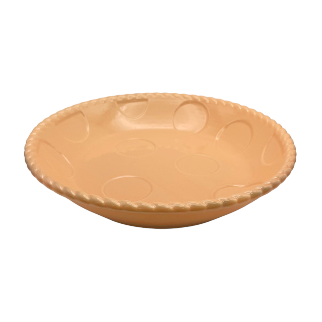 Pasta Bowl Twist Rim Orange 23cm