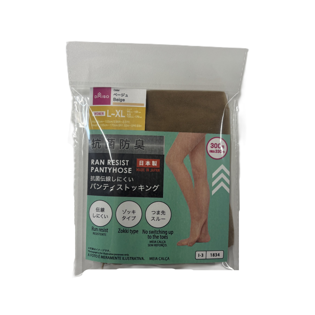 Non Run Pantyhose L-XL Beige