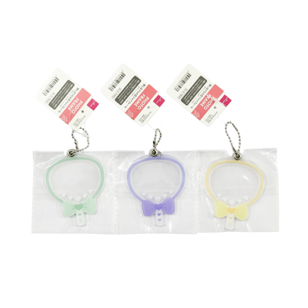 Oshikatsu Fan Shaped Photo Frame Green Yellow Purple