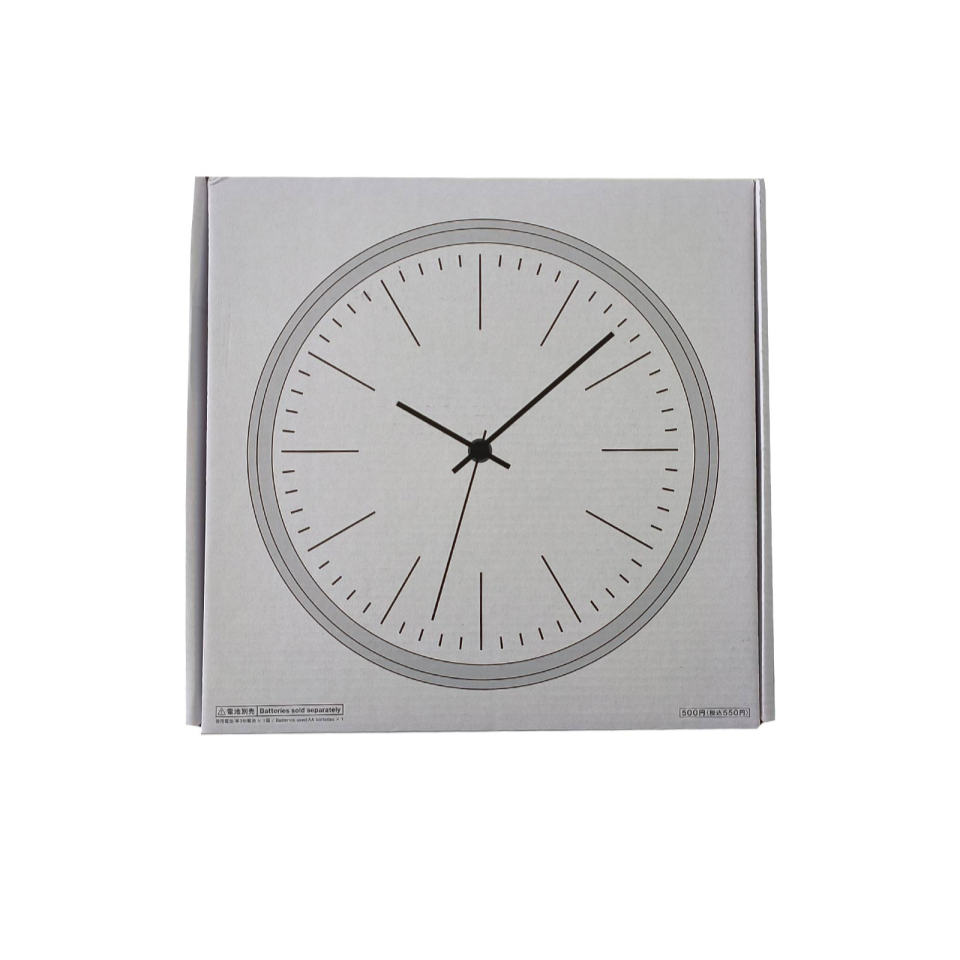 Wall Clock Without Numbers - White