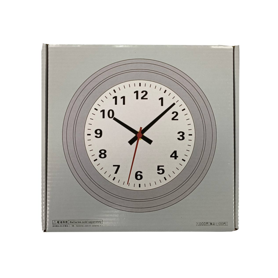 Wall Clock without Numbers Grey