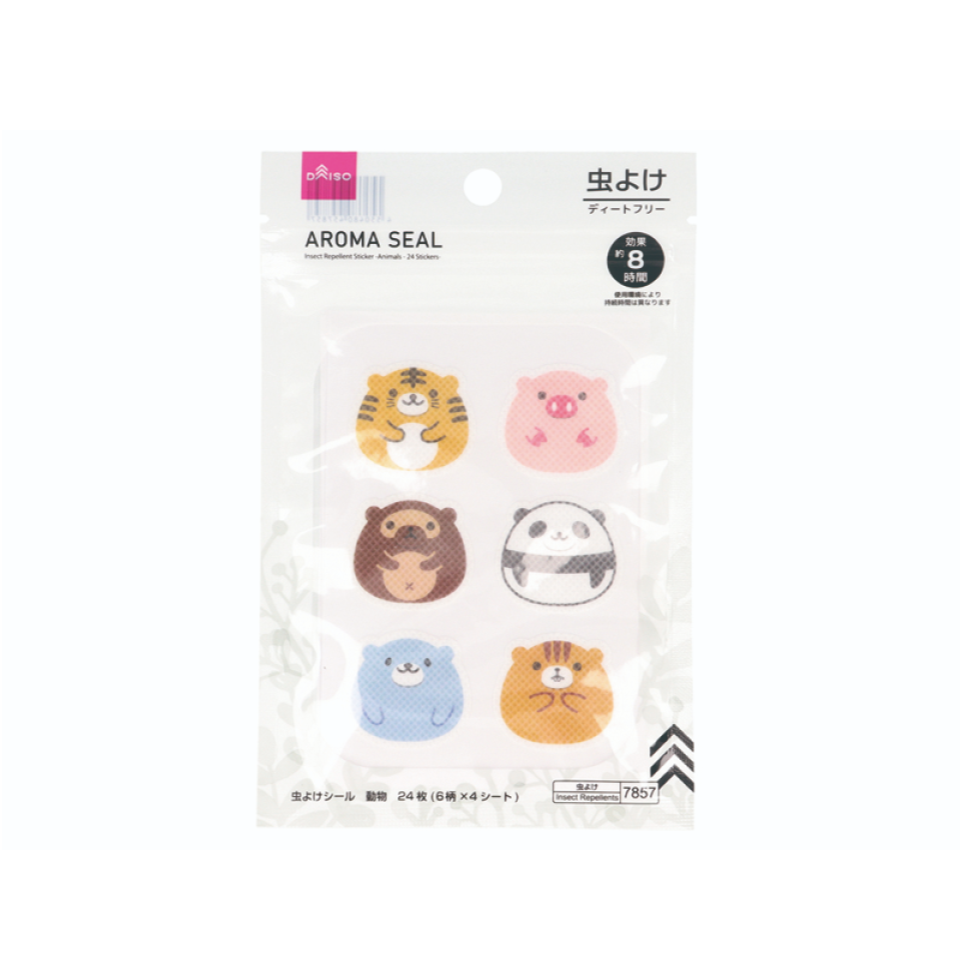 Insect Repellent Sticker Animals 24 Stickers