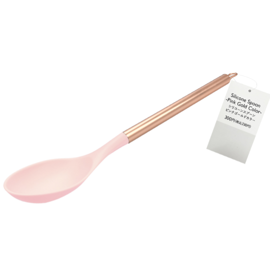 Silicon Spoon Pink Gold