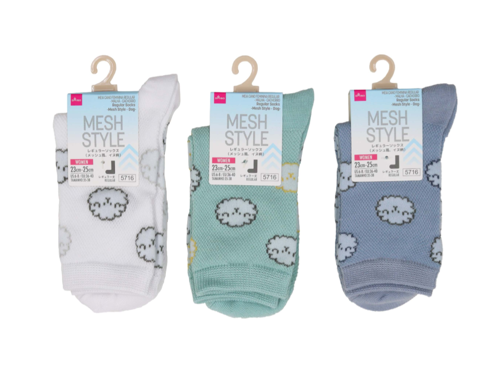 Regular Socks Mesh Style Dog