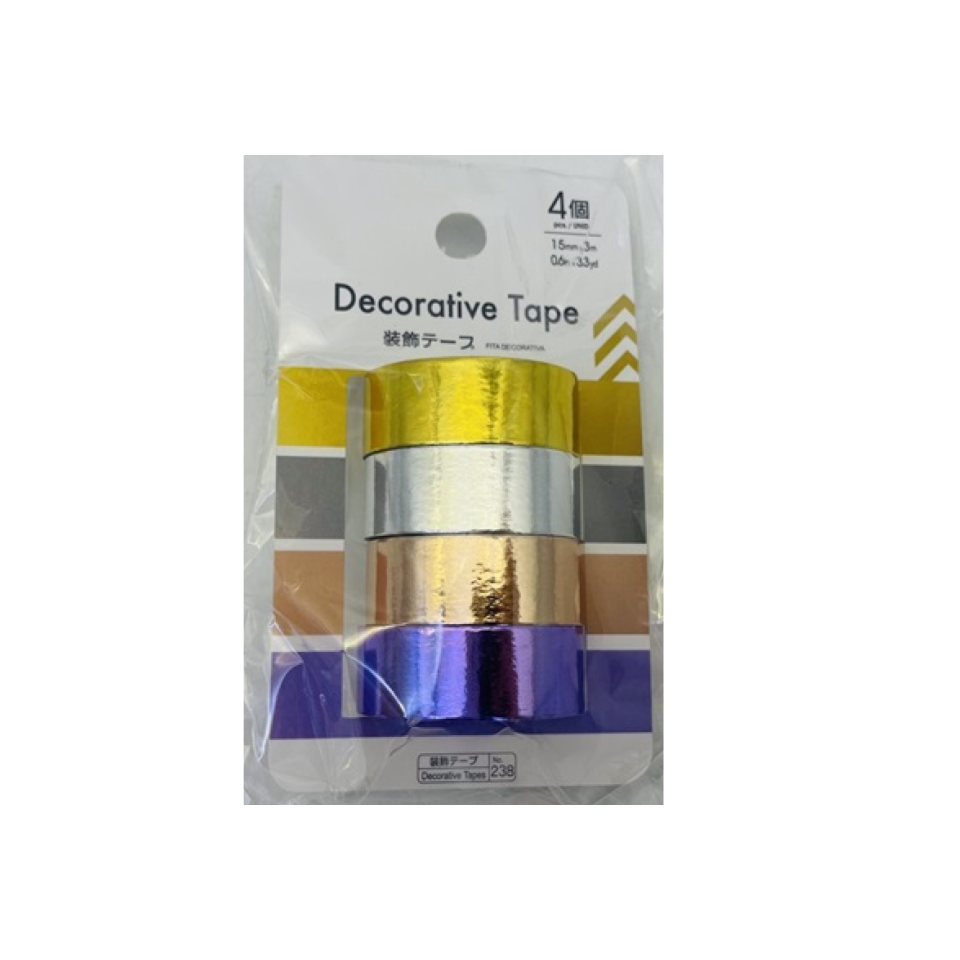 Decorative Tape A Metallic 15mm x 3m