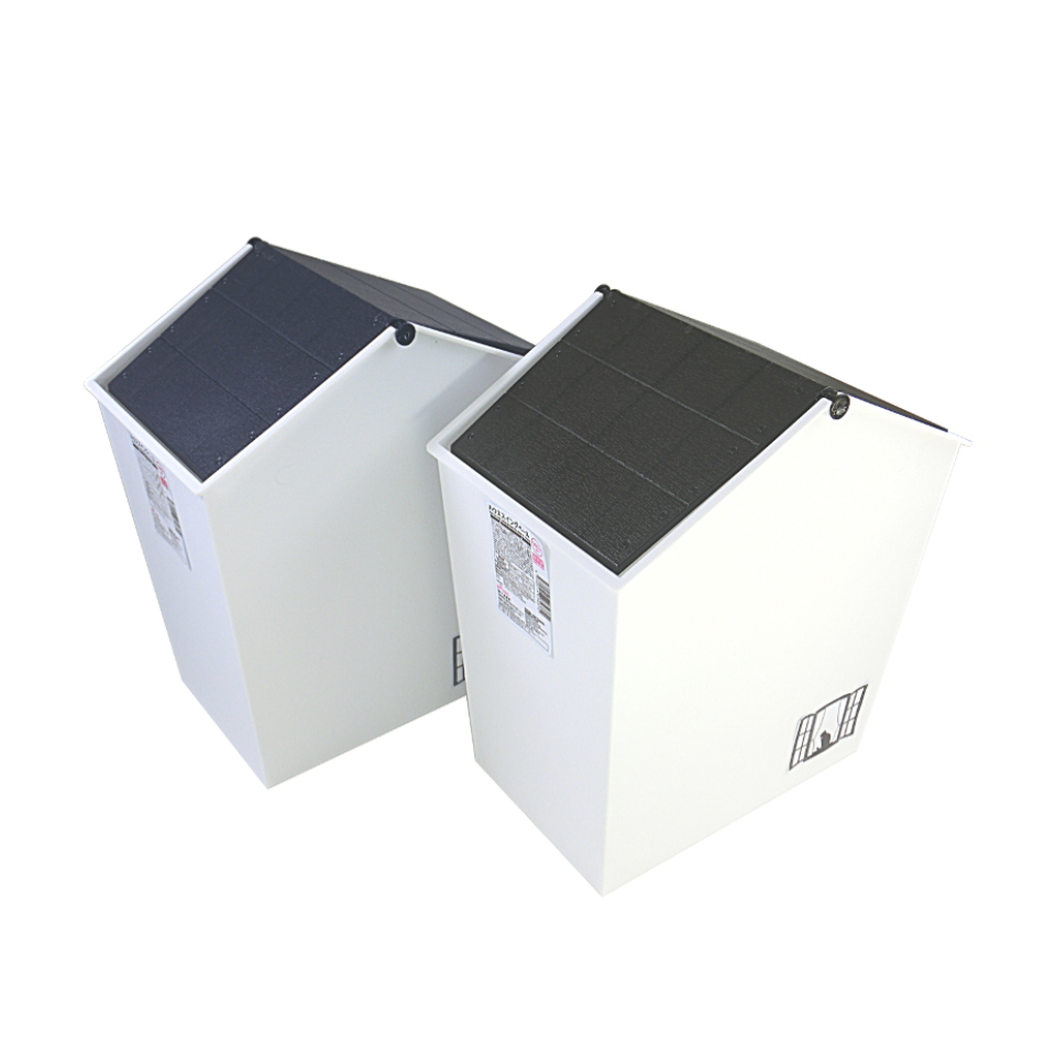 Dust Box with Swing Lid House Shape