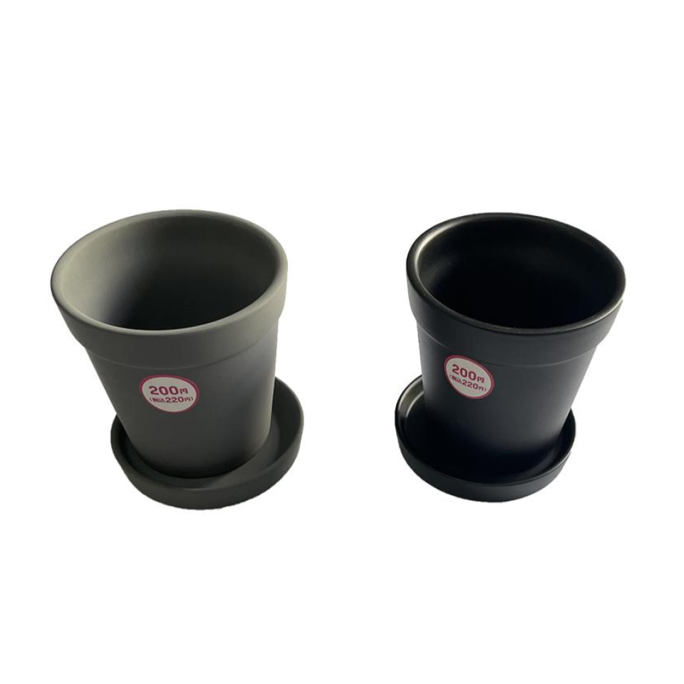 Flowerpot Simple Dark Series with Tray