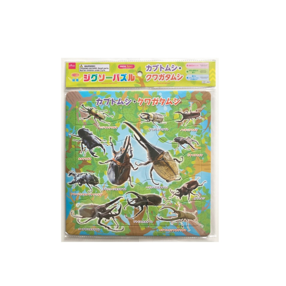 Educational Jigsaw Puzzle Beetle and Stag Beetle