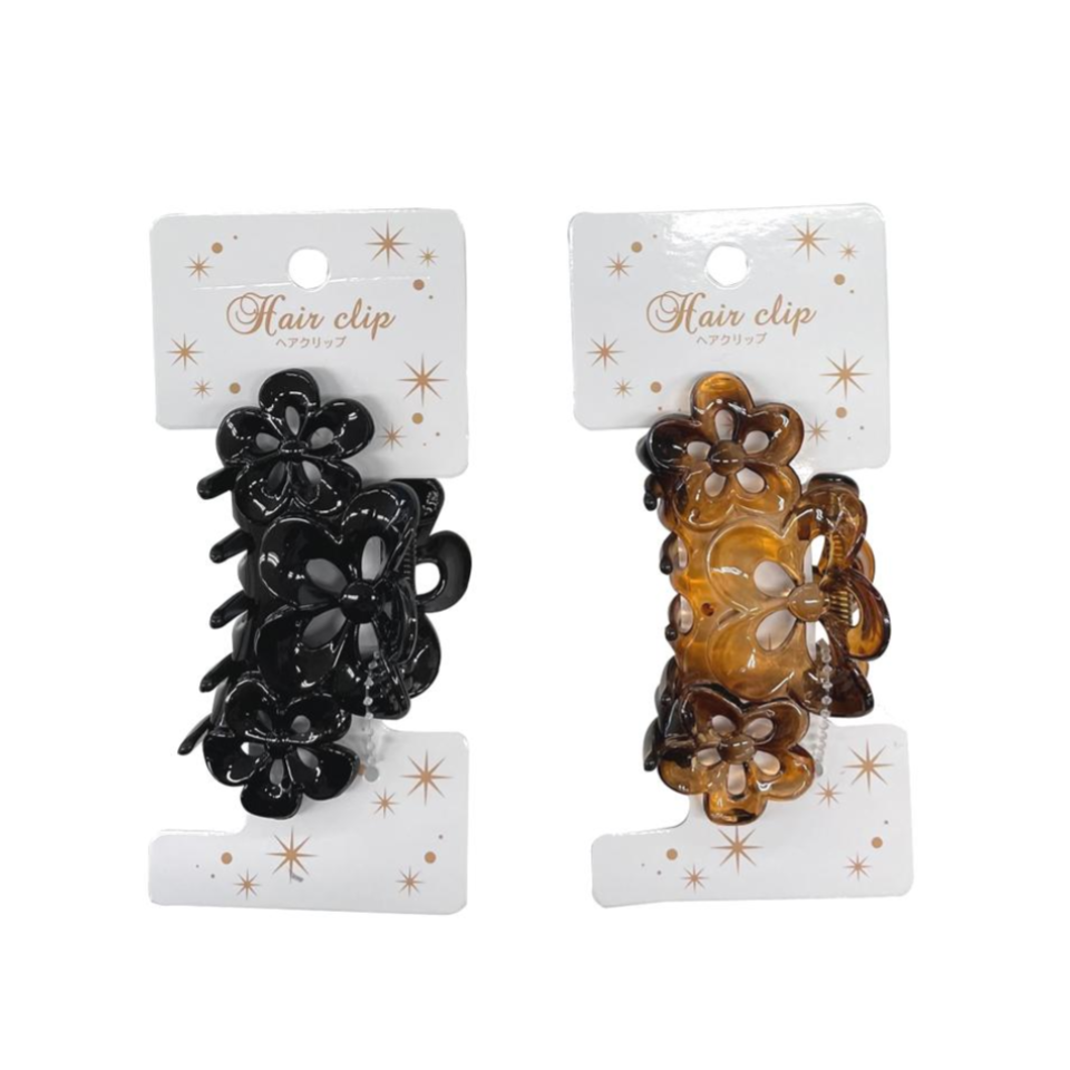 Vance Clip with Flower Pattern