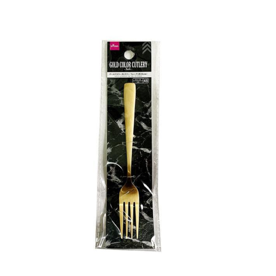 Stainless Cutlery Fork Gold Color 16cm