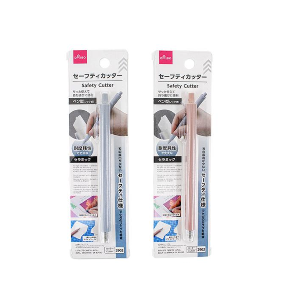 Safety Cutter Blue/Pink Ceramic Retractable