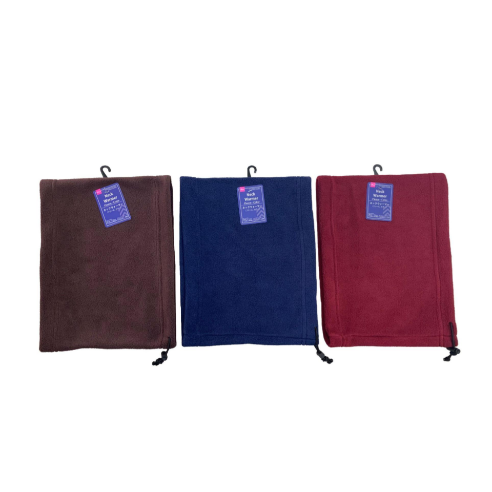 Neck Warmer Fleece Brown/Blue/Red