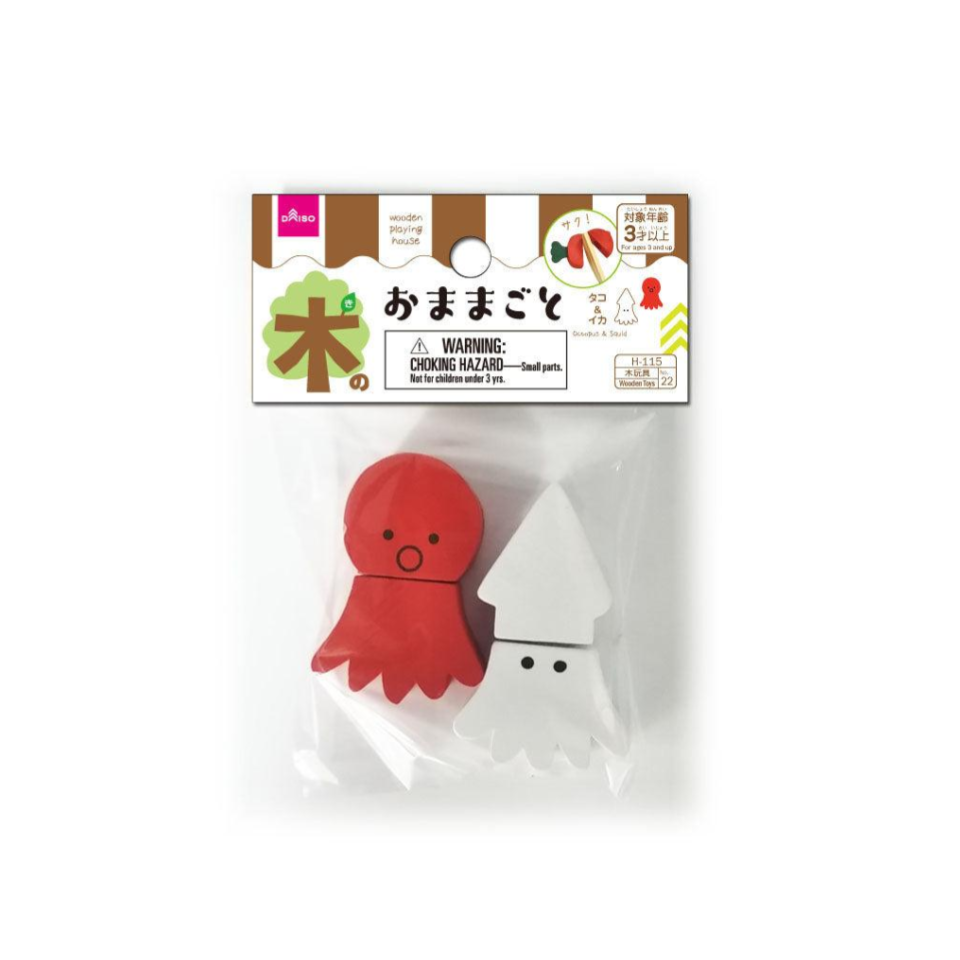 Wooden Playing House Octopus and Squid