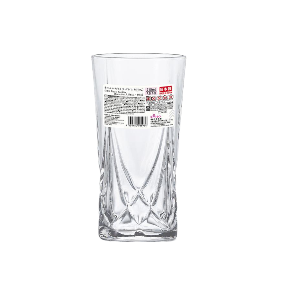 Oldie Glass Tumbler Curve Line 215ml