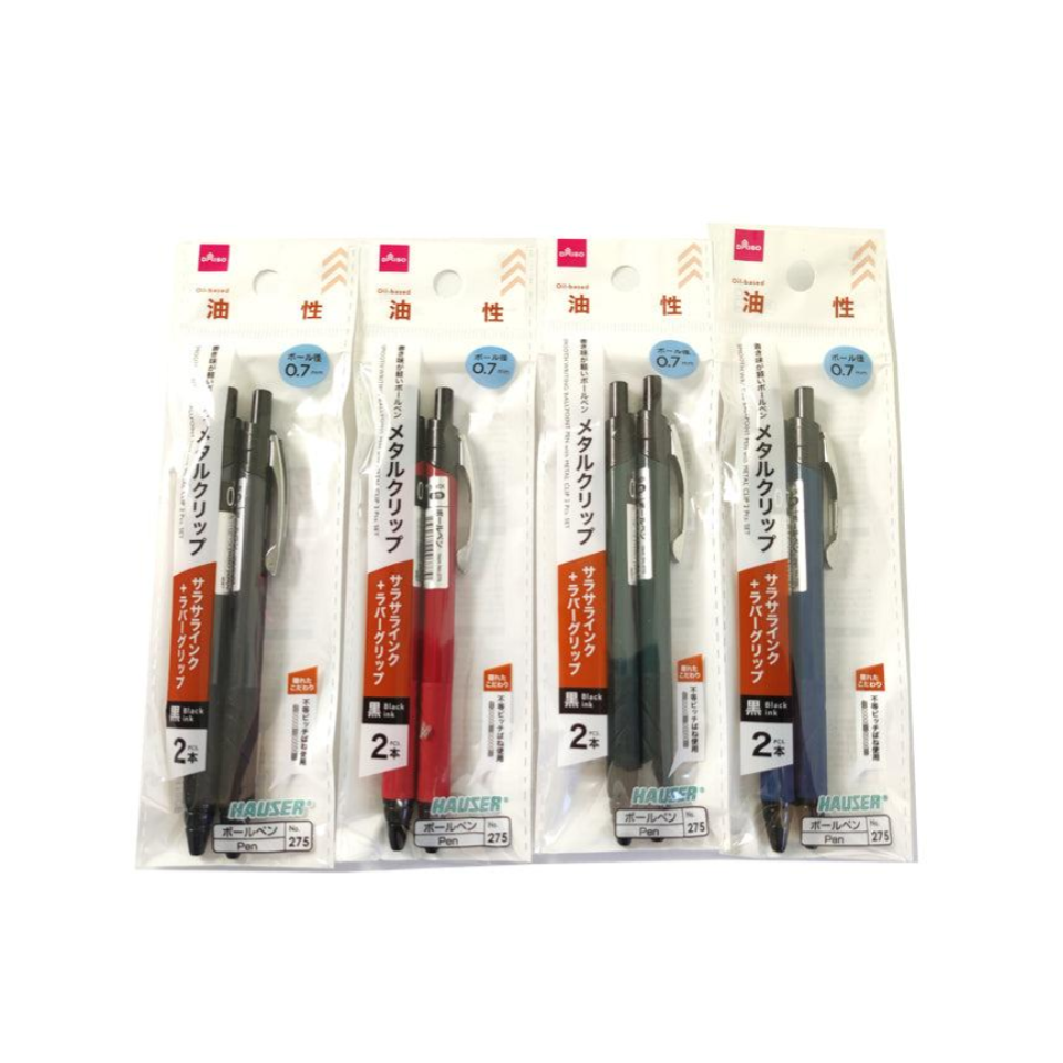 Smooth Writing Ballpoint Pen Metal Clip