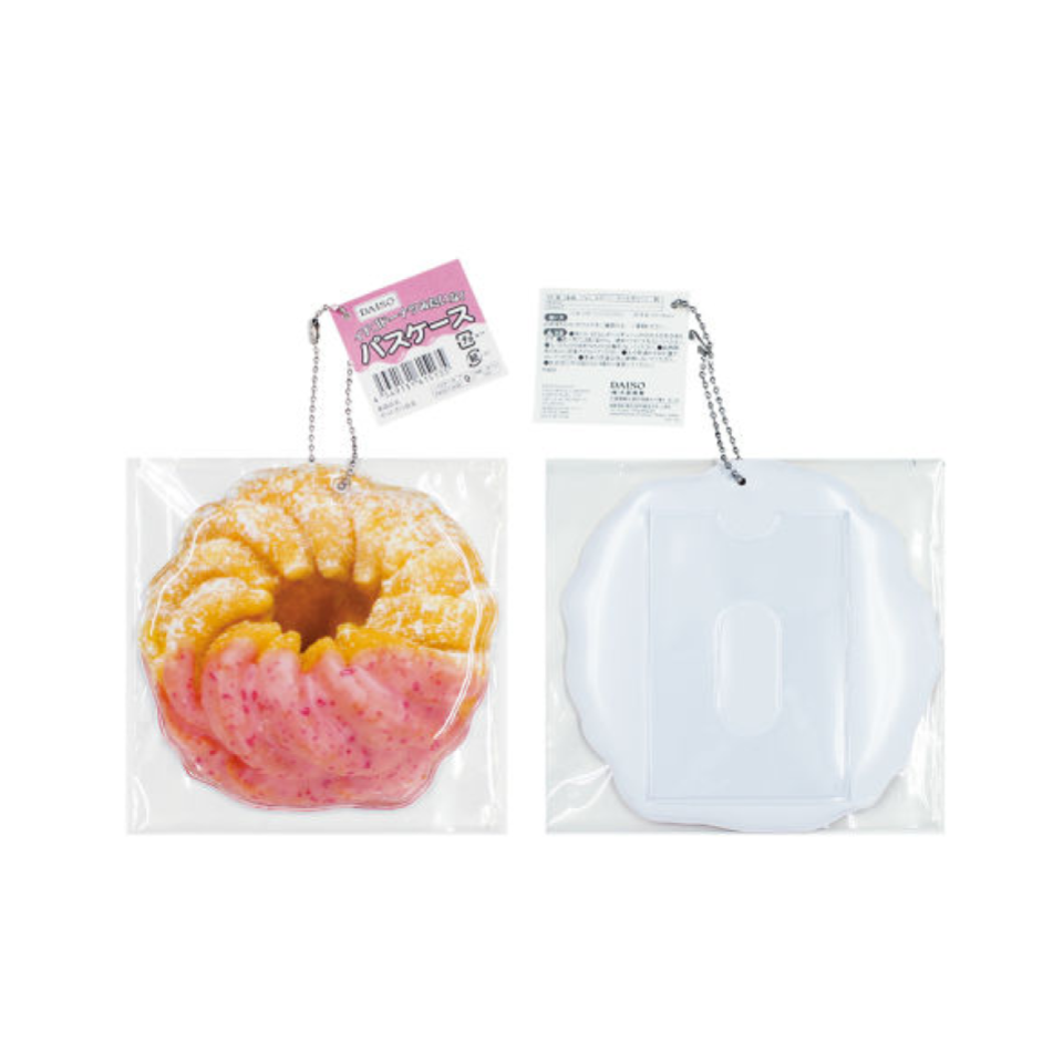 Donut Style Pass Case Strawberry Donut