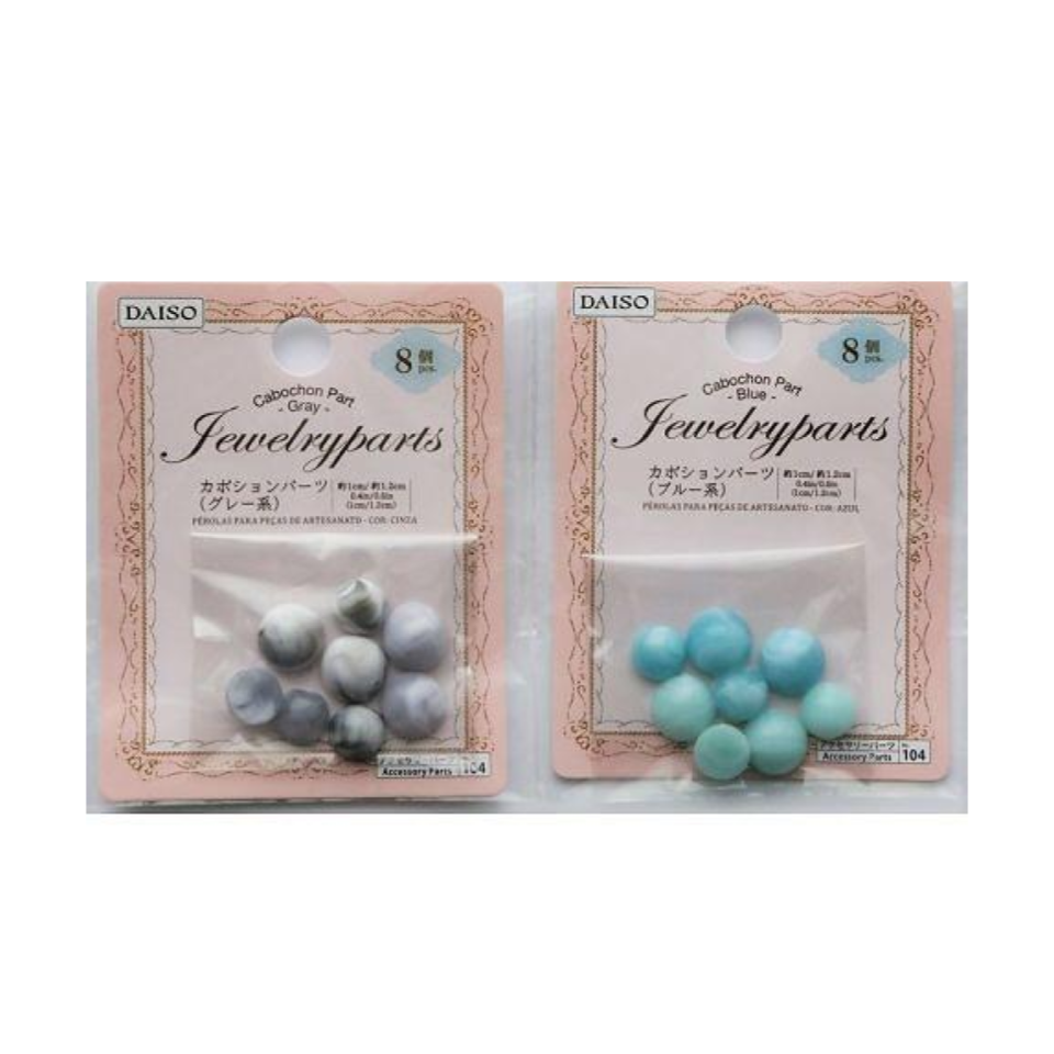 Cabochon Part Grey/Blue