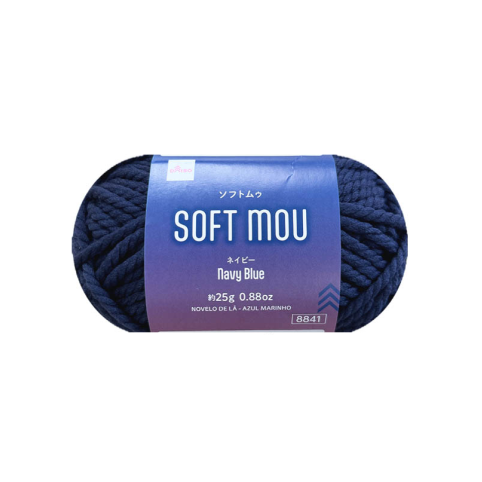 Yarn Soft Mou Navy Blue