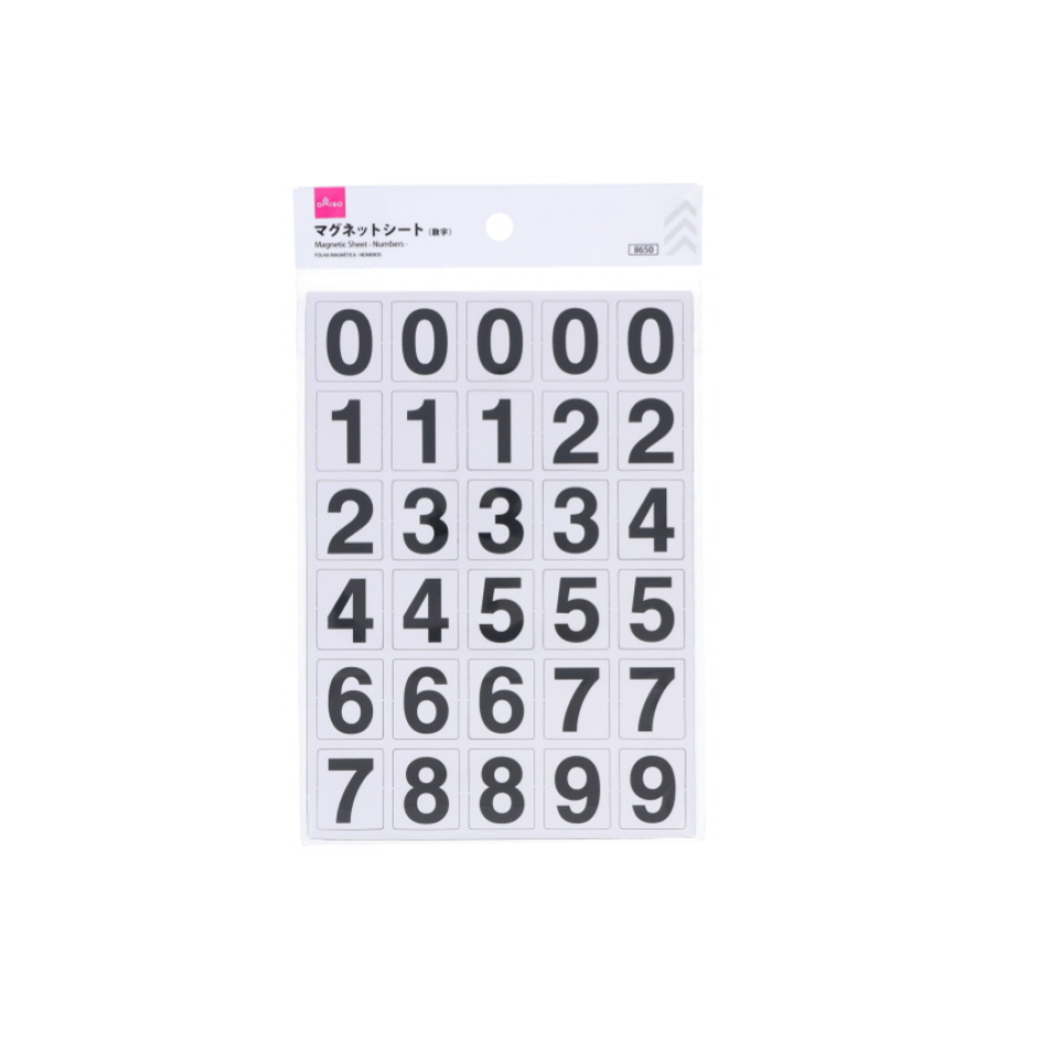 Magnetic Sheet Numbers