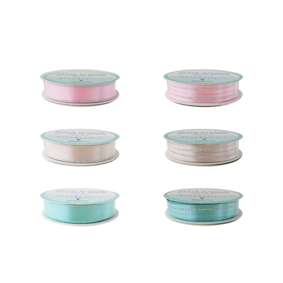 Satin Ribbon Hologram Stitch Pale Color