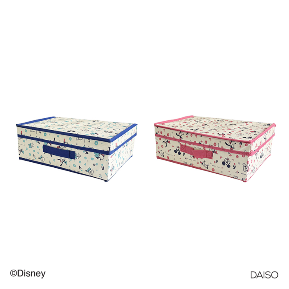 Storage Box with Lid Compatible with Color Box Half Size Mickey & Friends