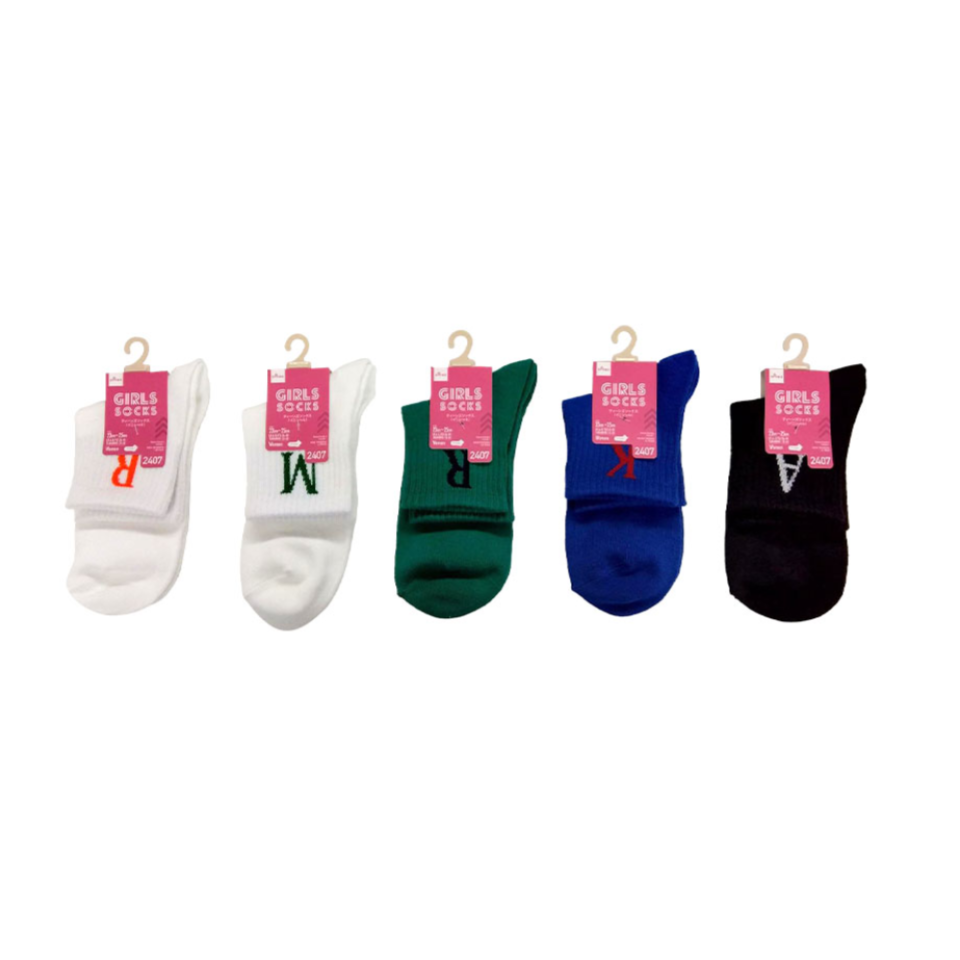 Teens Socks Initial